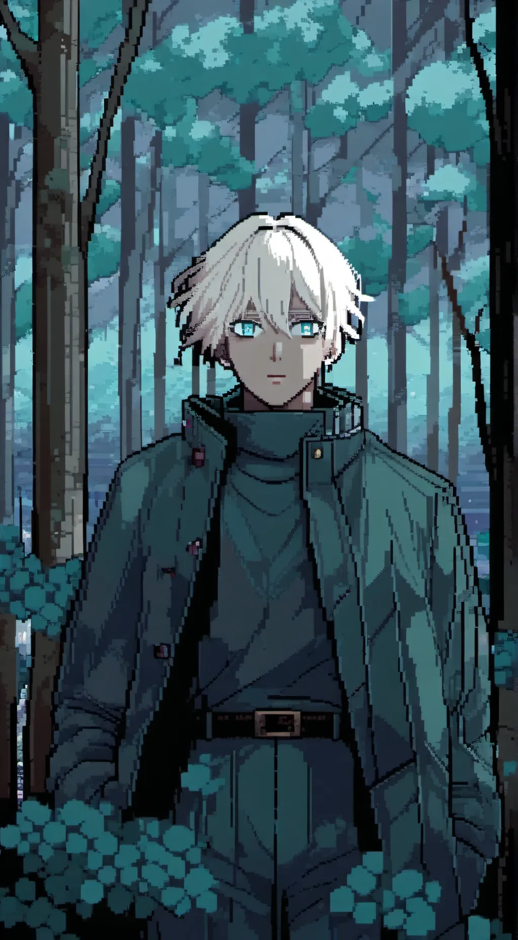 ai character: saturo gojo  background