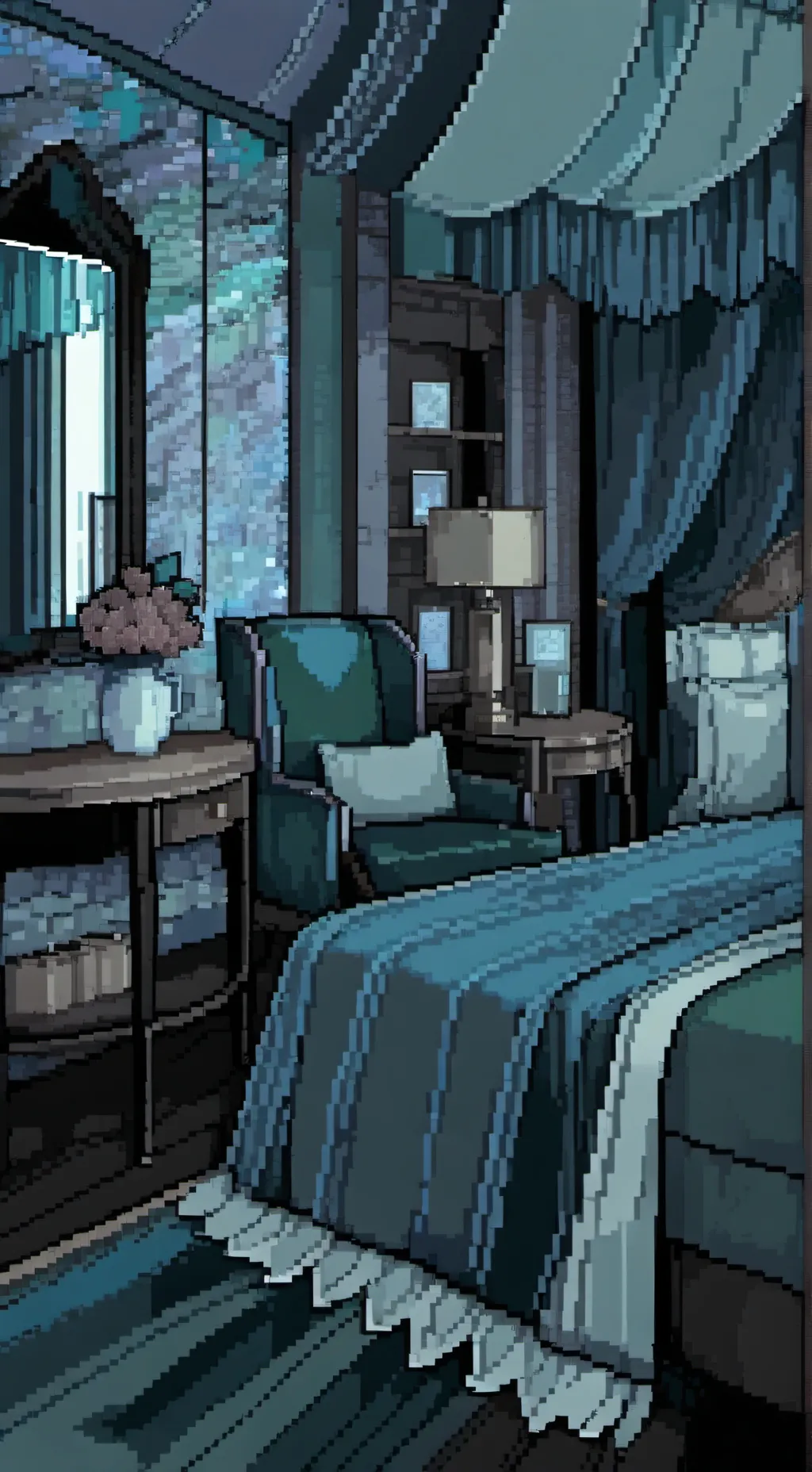 ai character: Dw haunted hotel.🏤 background