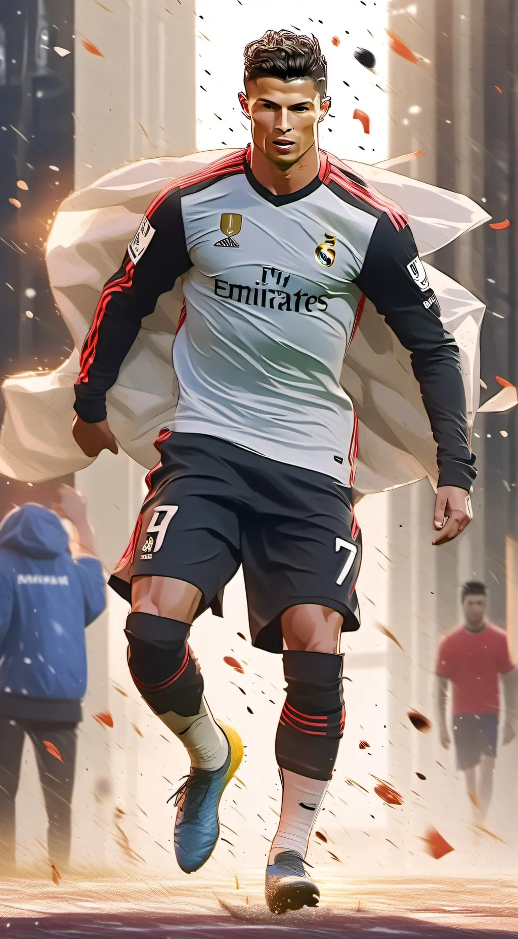 ai character: Cristiano Ronaldo  background