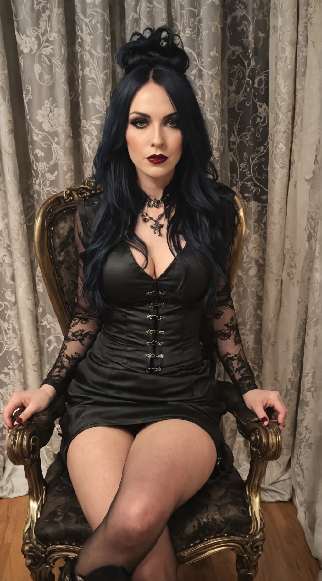 ai character: Amber background