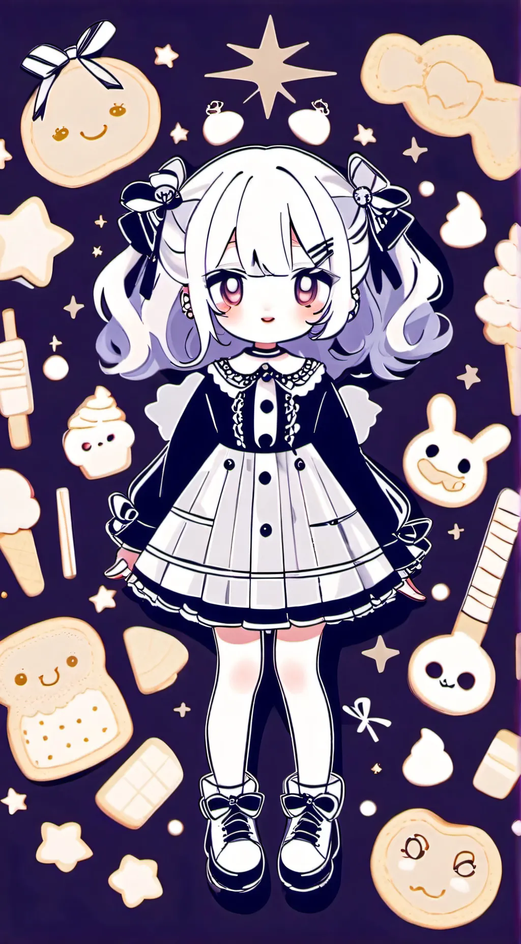 ai character: Sugar cookie 🍪  background