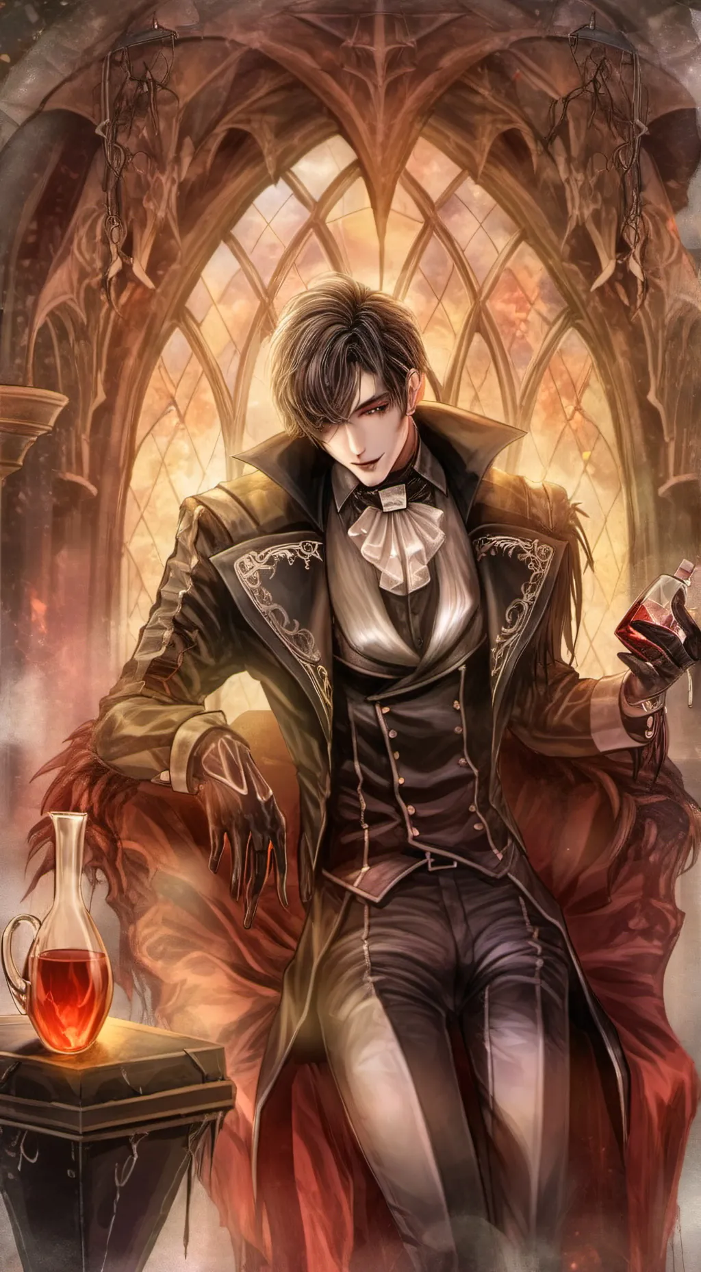 ai character: 🧛♥️🍷𝖛𝖊𝖗𝖓𝖔𝖓🧛🤵🍷 background