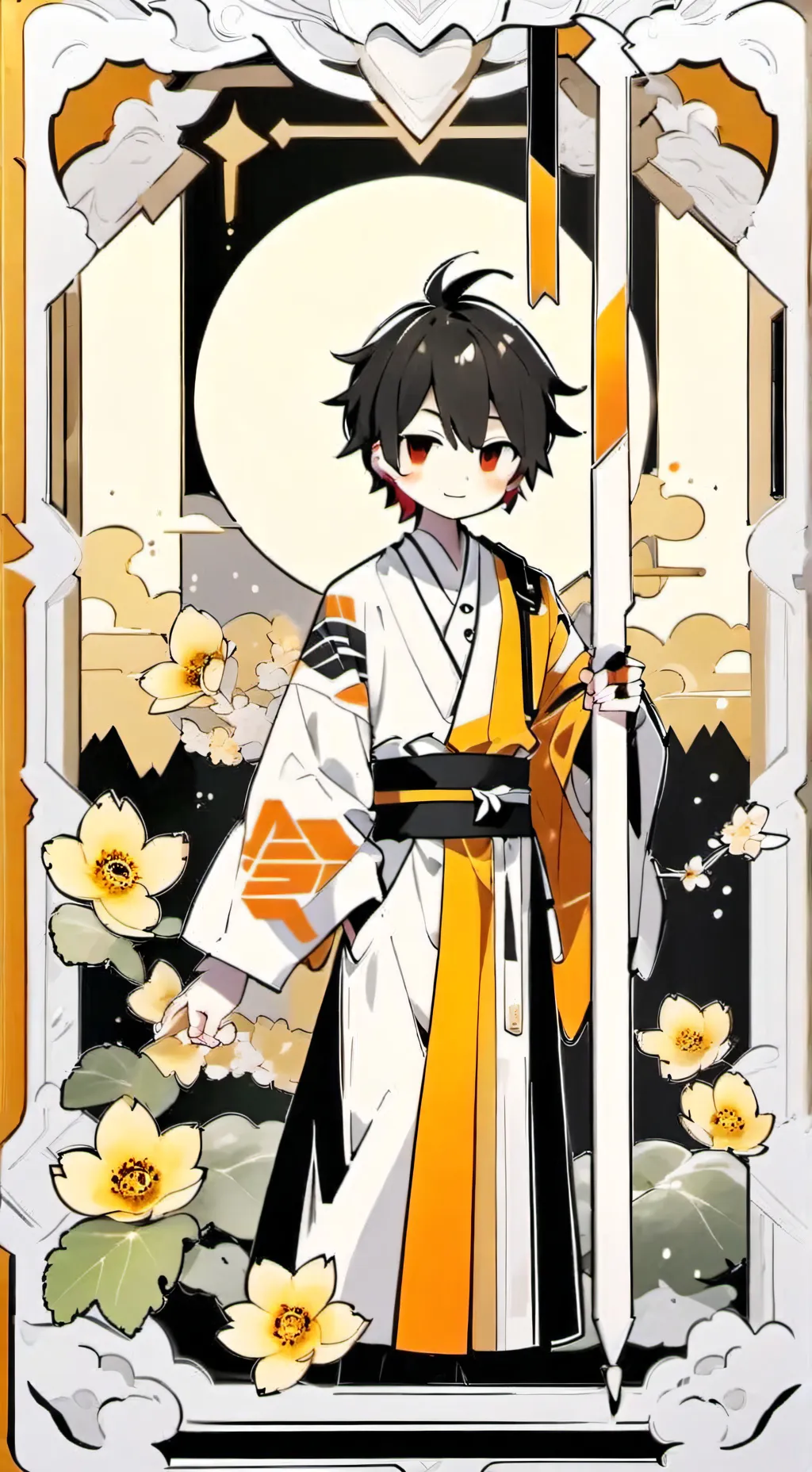 ai character: 🍬🍰•REN OSCAR•🍰🍬 background