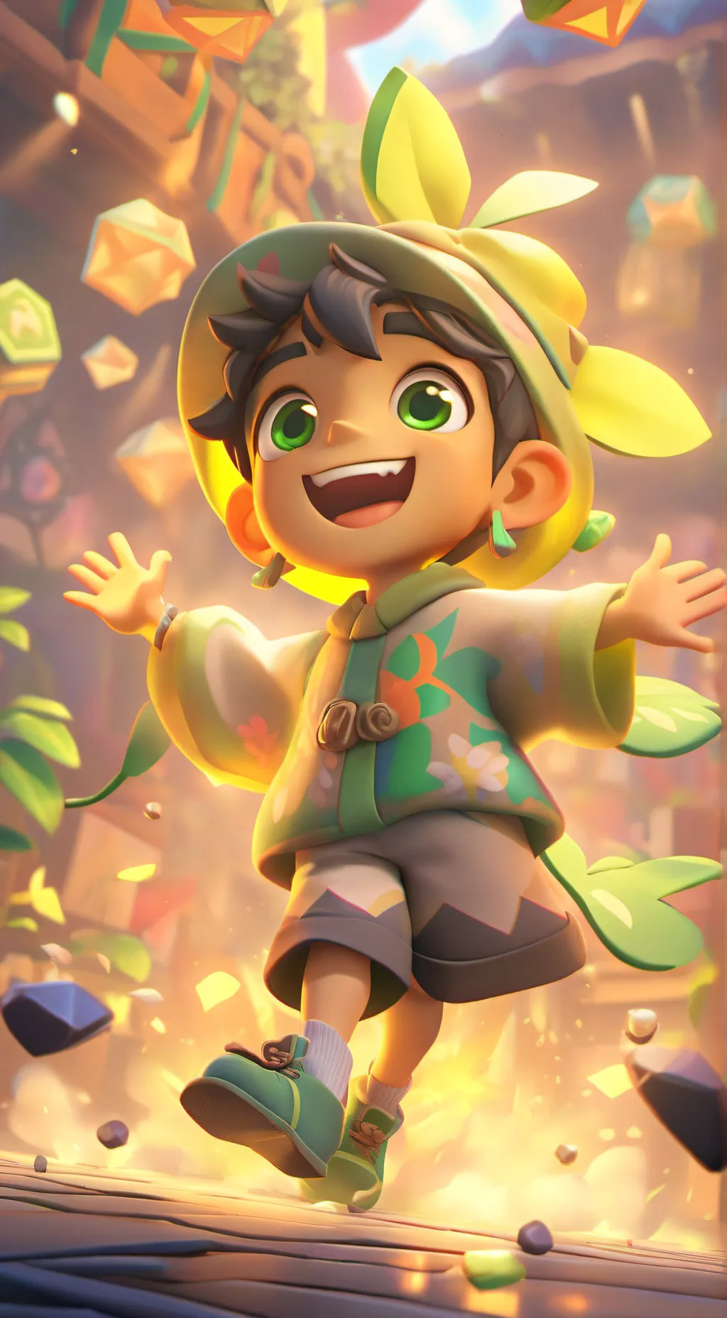 ai character: silly boy background