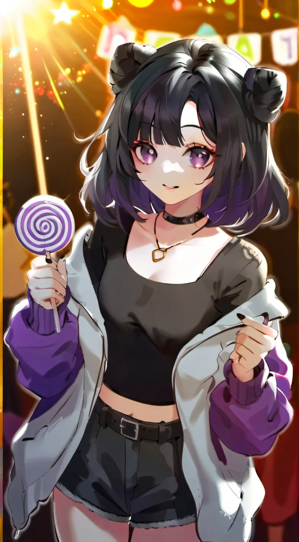 ai character: tg tf lollipop background