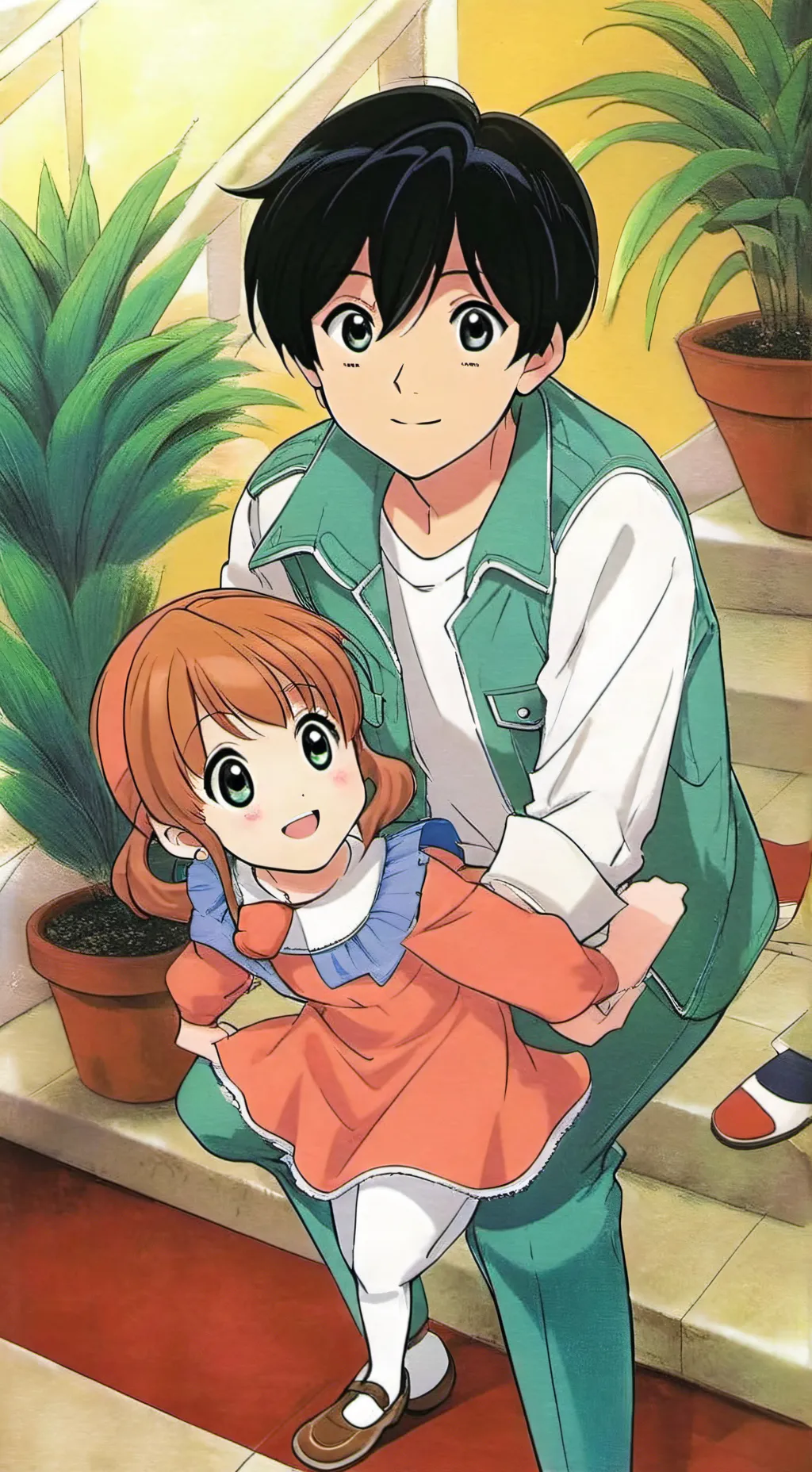 ai character: School sibs background