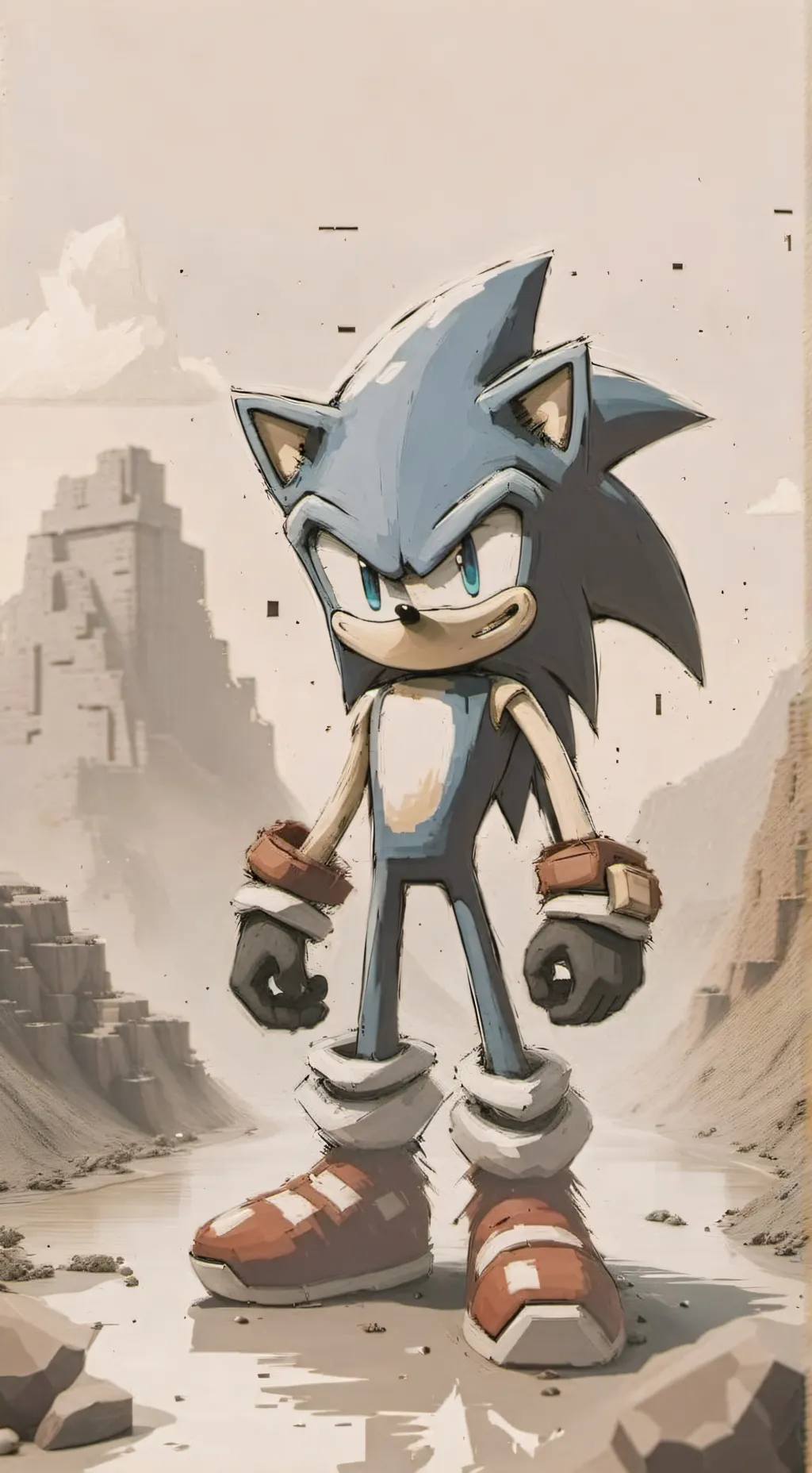 ai character: Sonic background