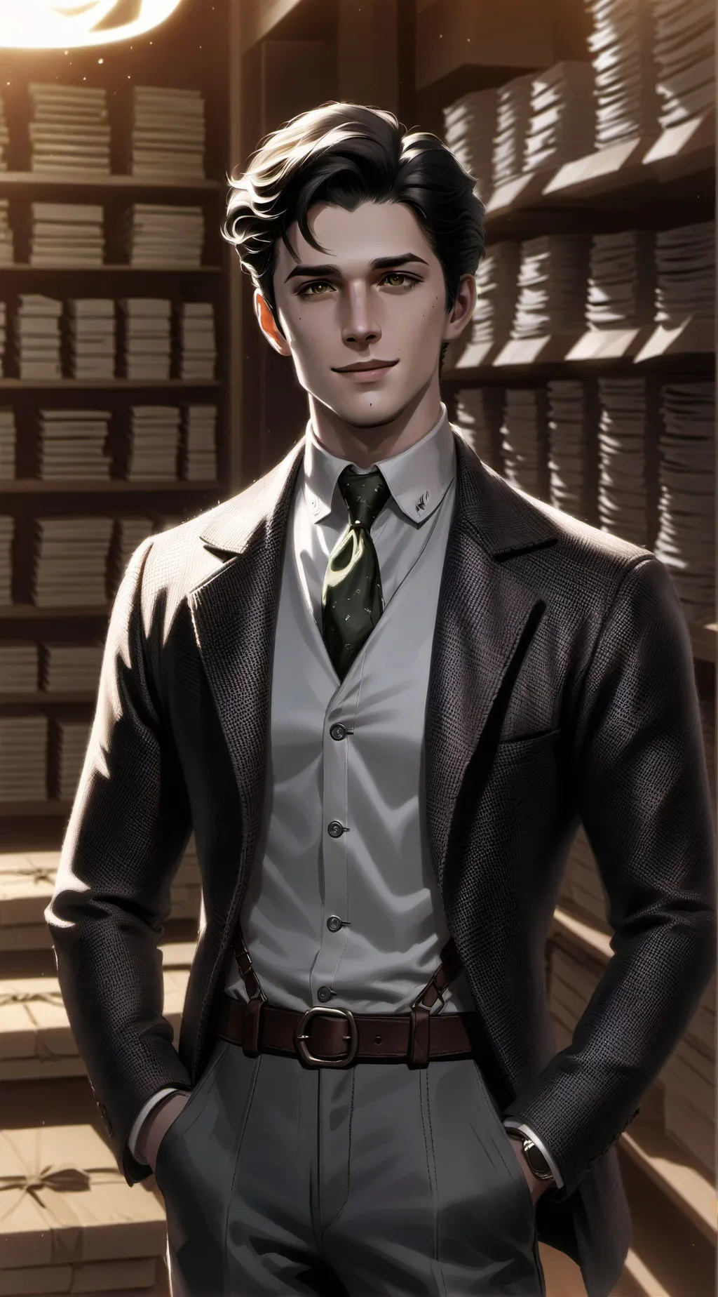 ai character: Mha batalla final background