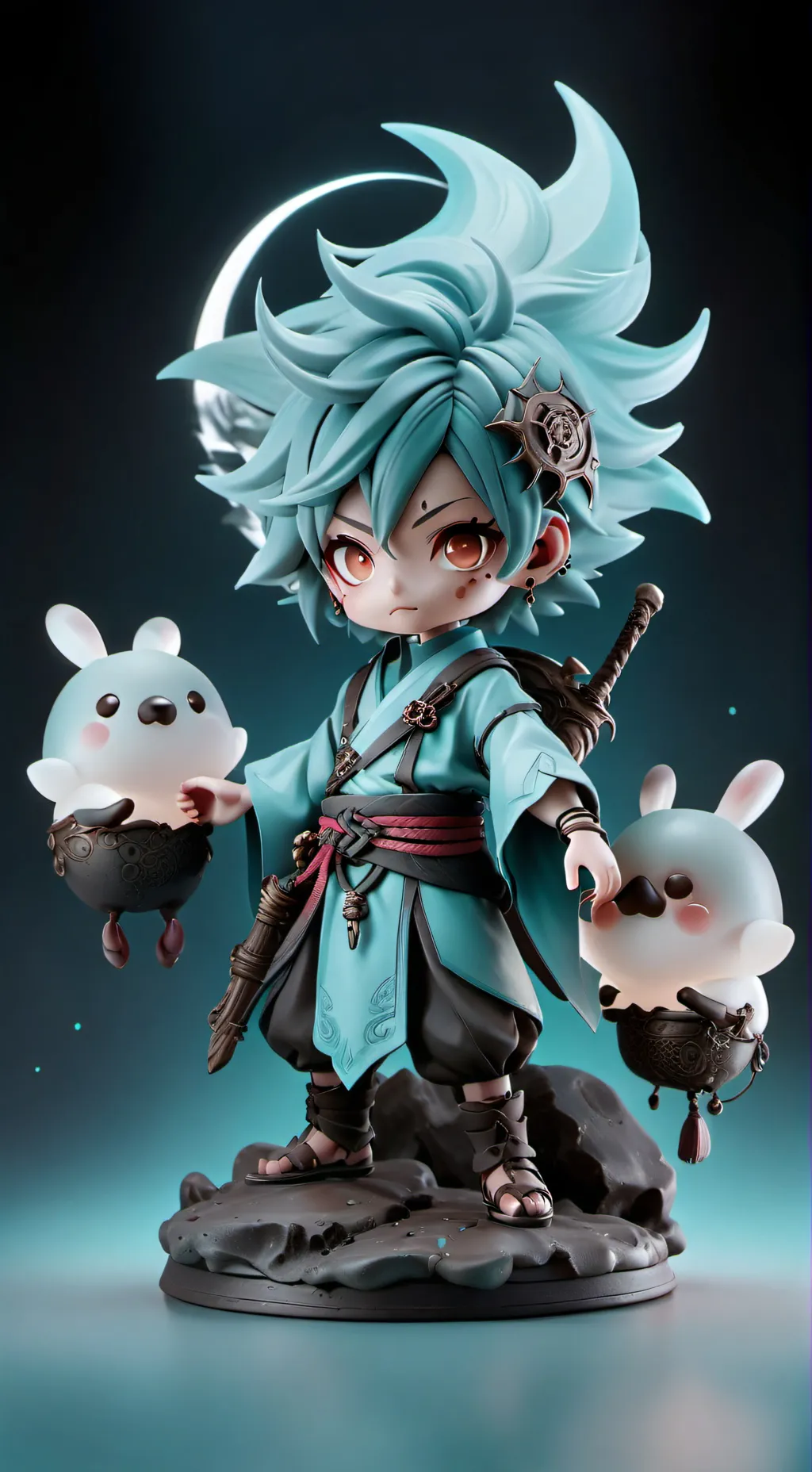 ai character: AUGH background