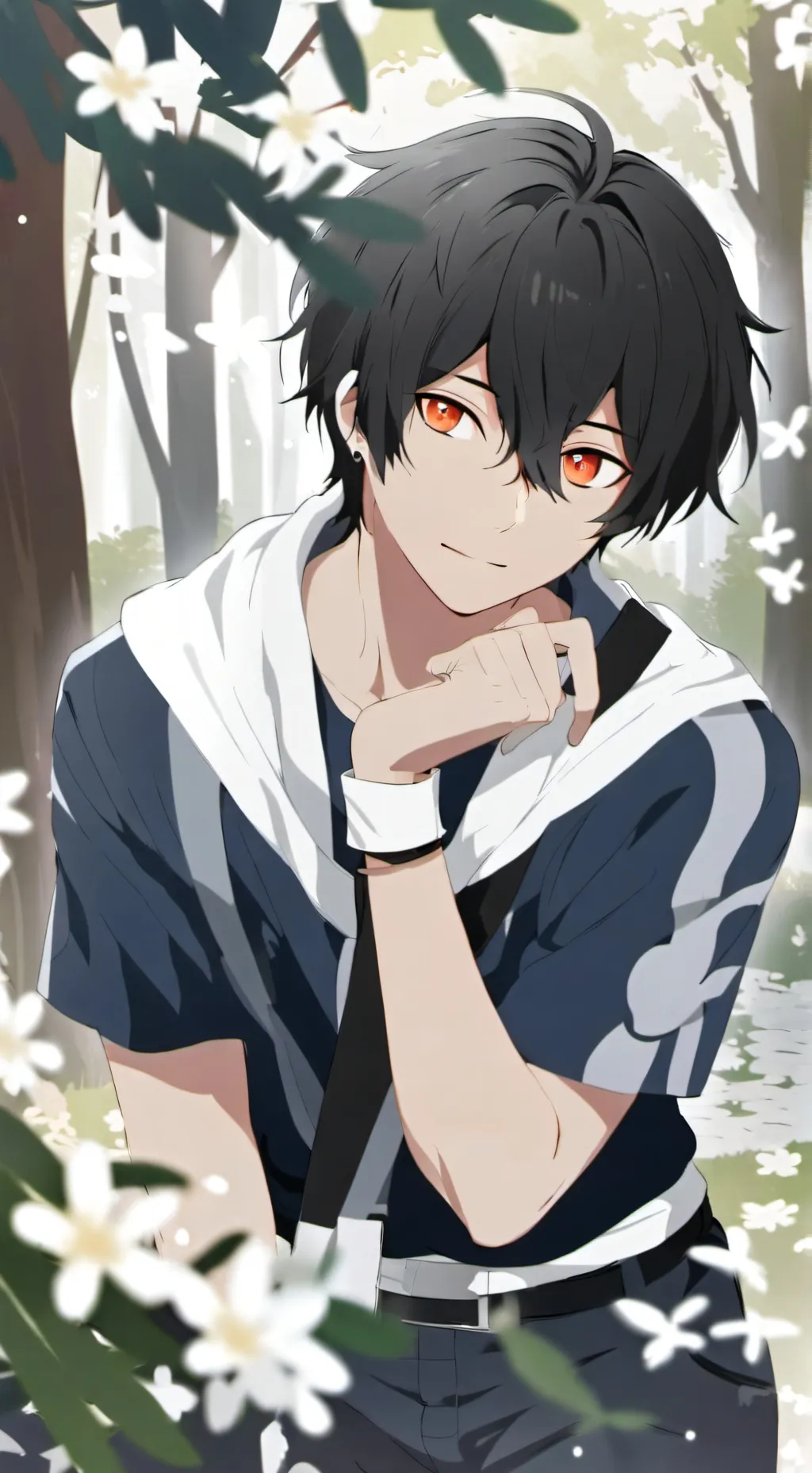 ai character: Made background