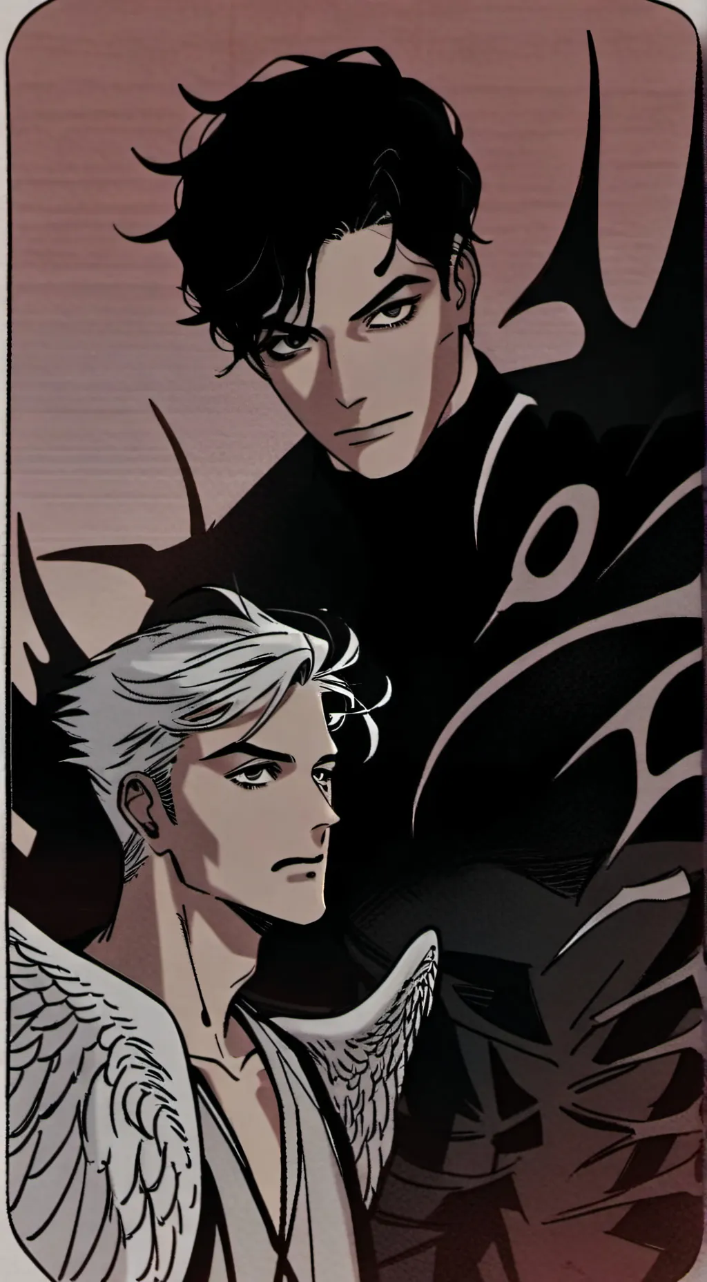 ai character: angel and demon background