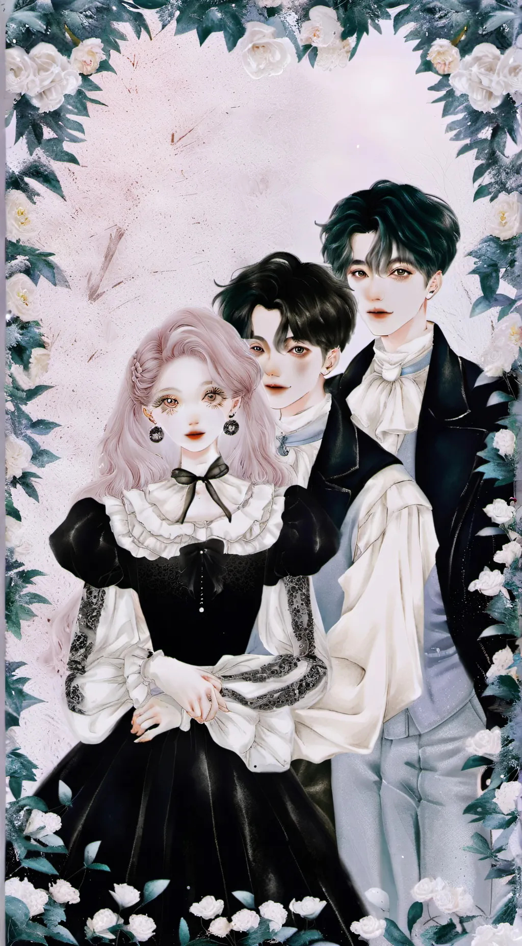 ai character: Aaron and Xavier~! background