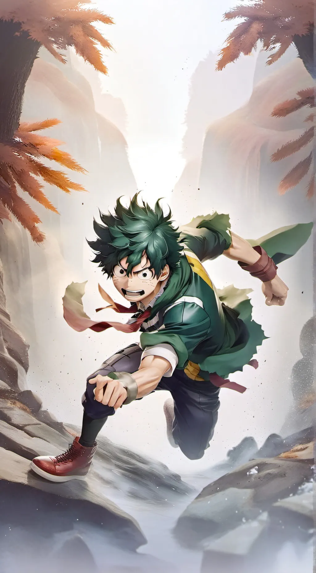 ai character: Deku  background