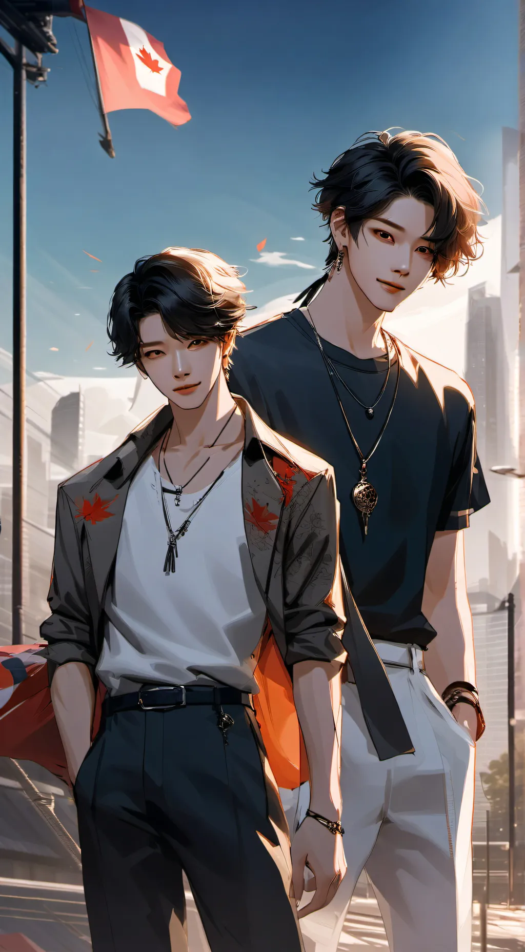 ai character: Dohoon and shinyu background