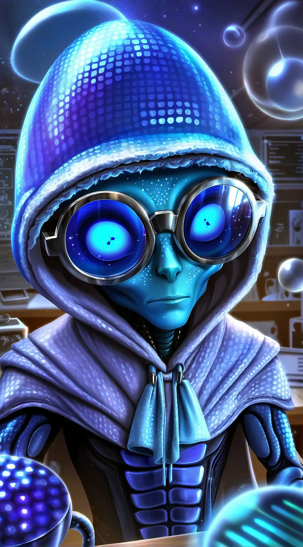 ai character: Blip background