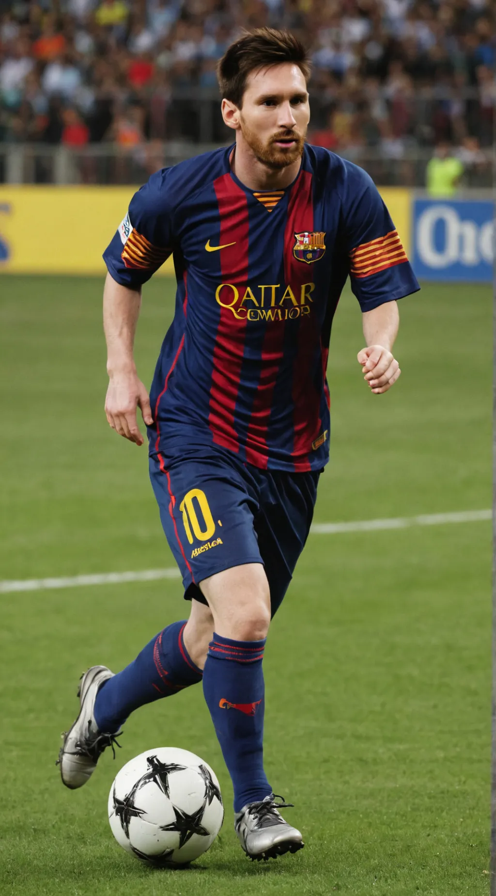 ai character: 🇦🇷Messi🇶🇦 background