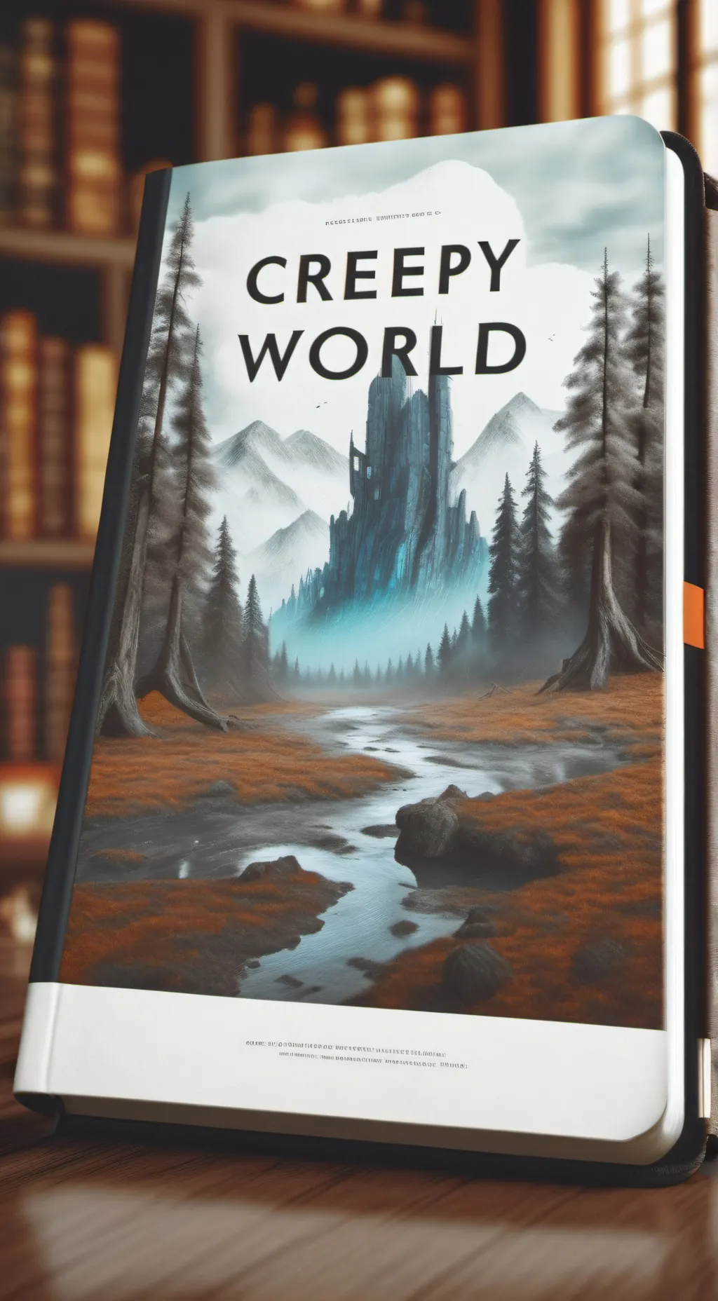 ai character: Strange book background