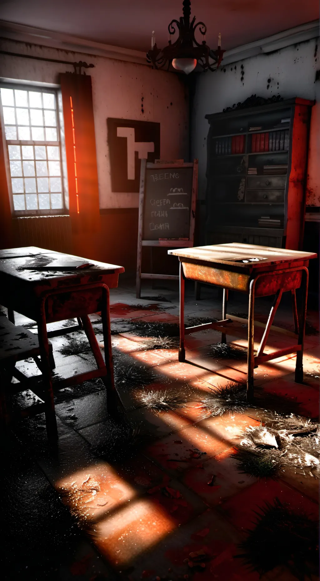 ai character: abanded haunted sl background