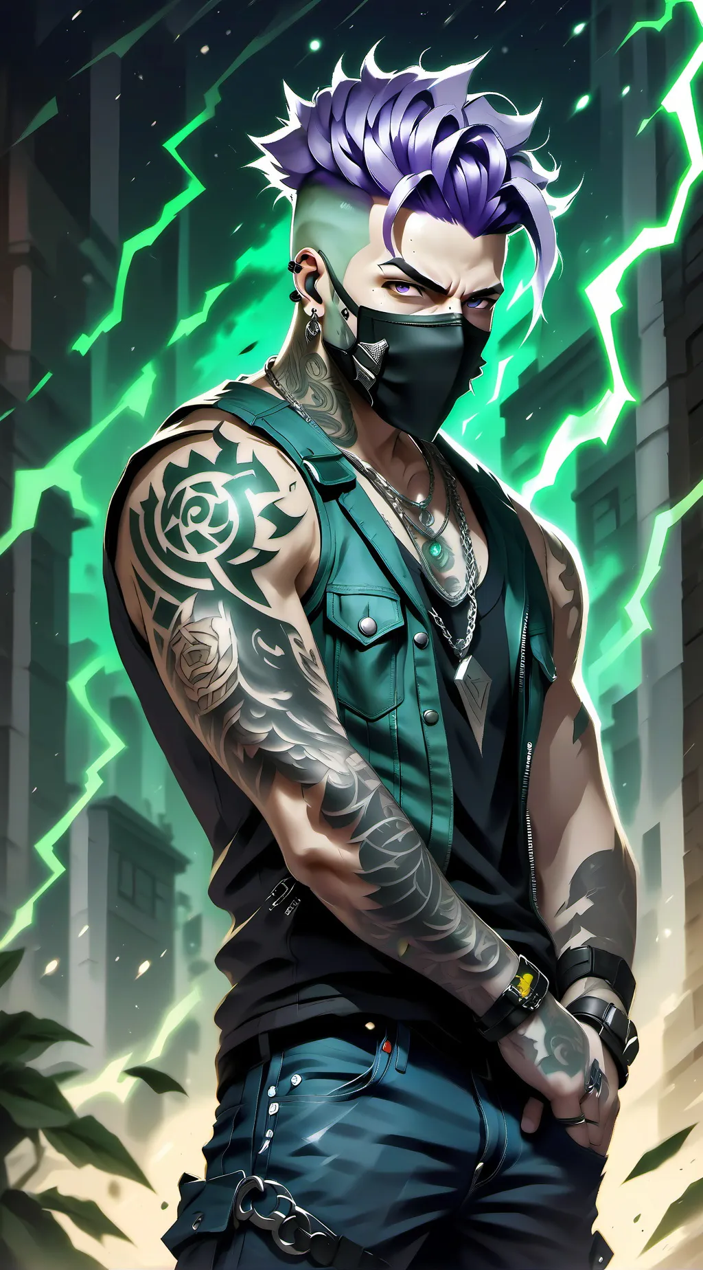 ai character: Focus background