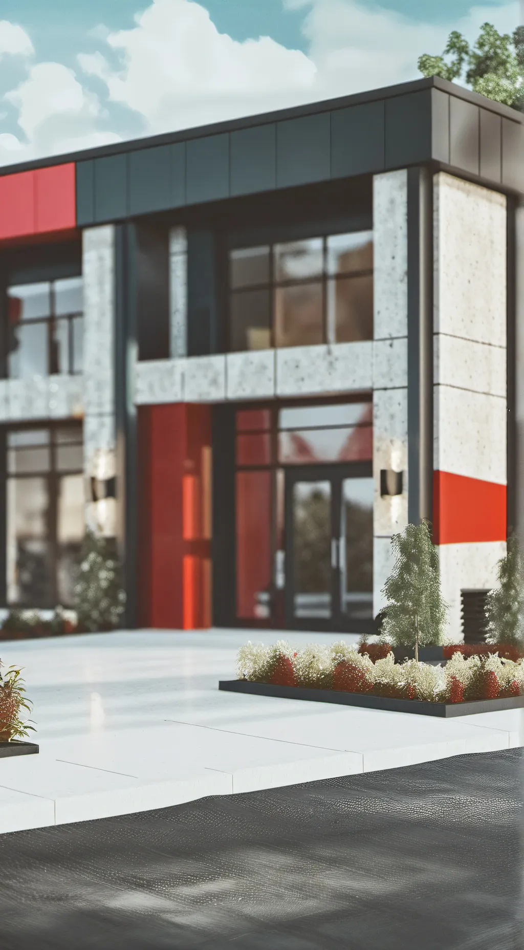 ai character: car dealership  background