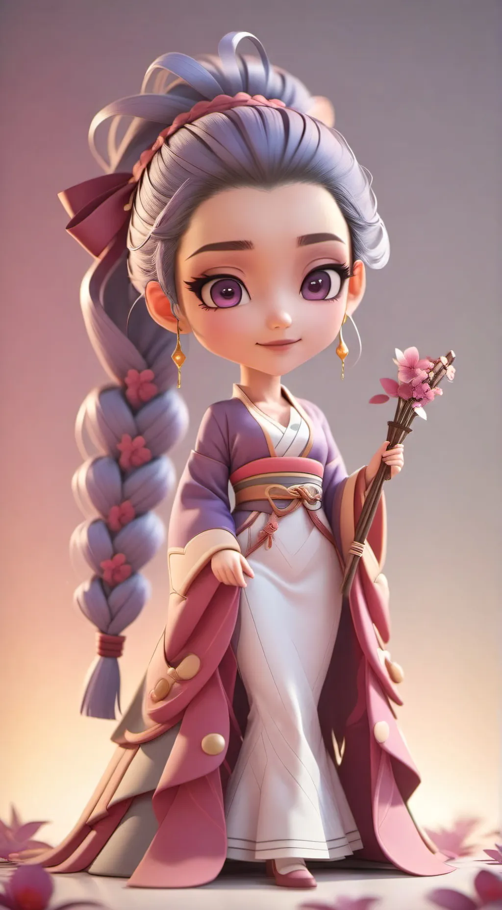 ai character: K-pop demon hunter background