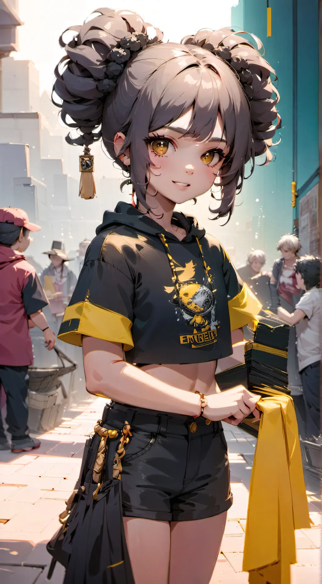 ai character: KASSIE💛 background