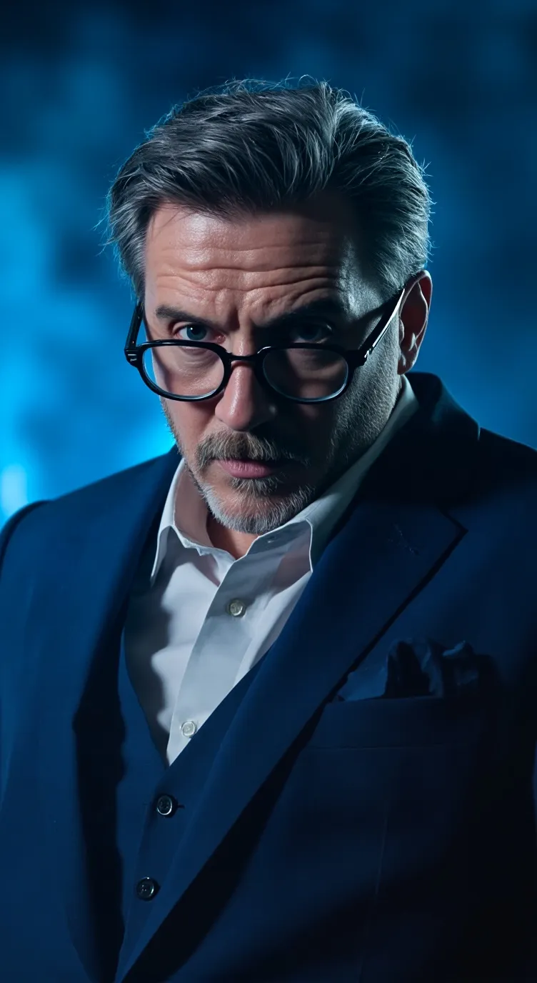 ai character: Master Blue  background