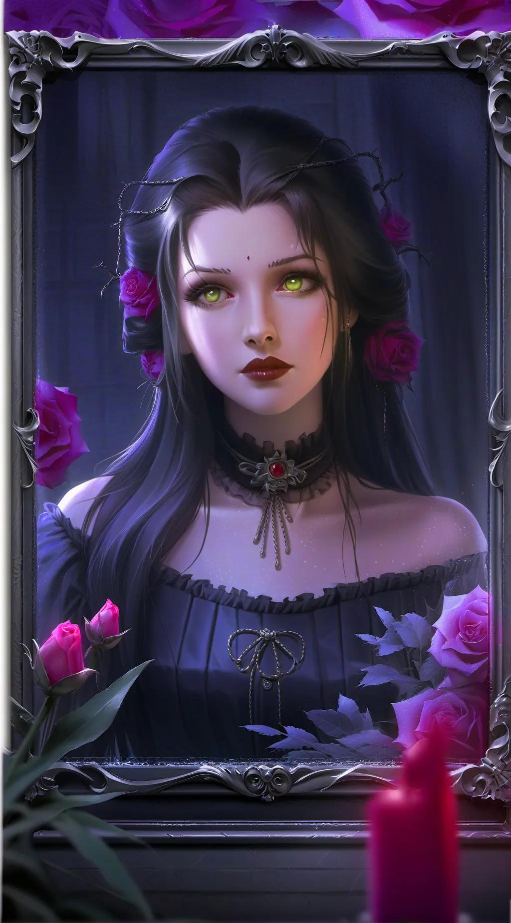 ai character: Rosie Gold background