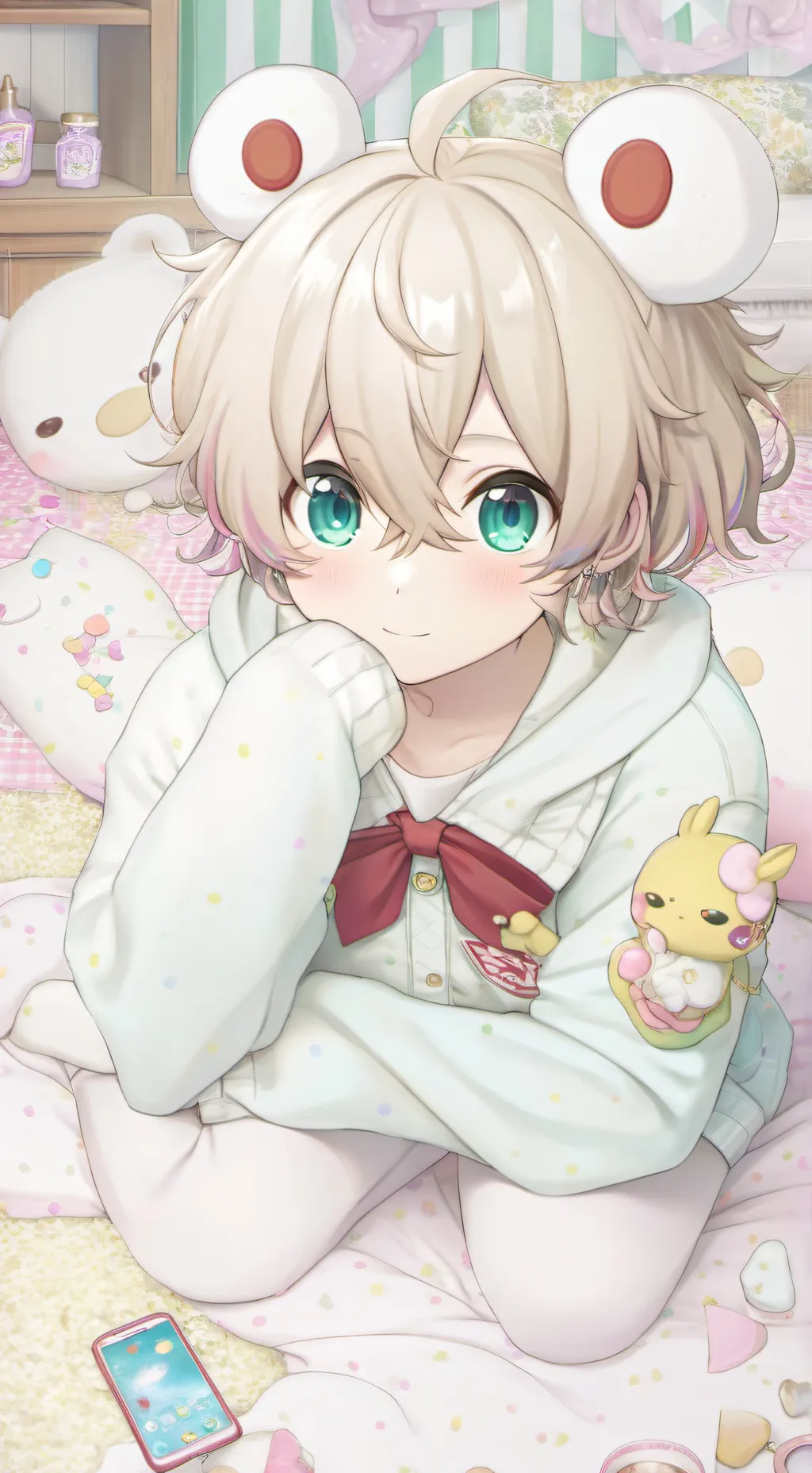 ai character: *mha-sleepover* background