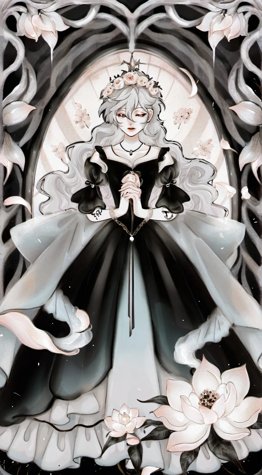 ai character: The white spirit background