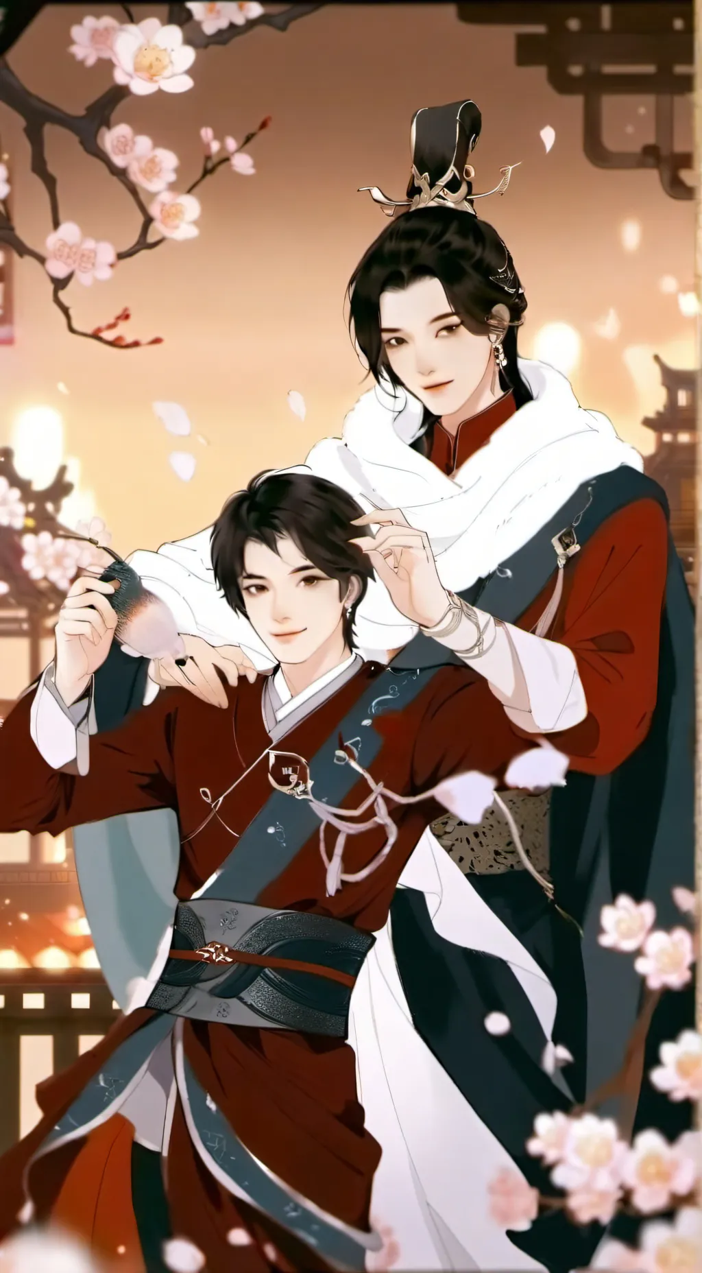 ai character: Adrian and Kevin  background