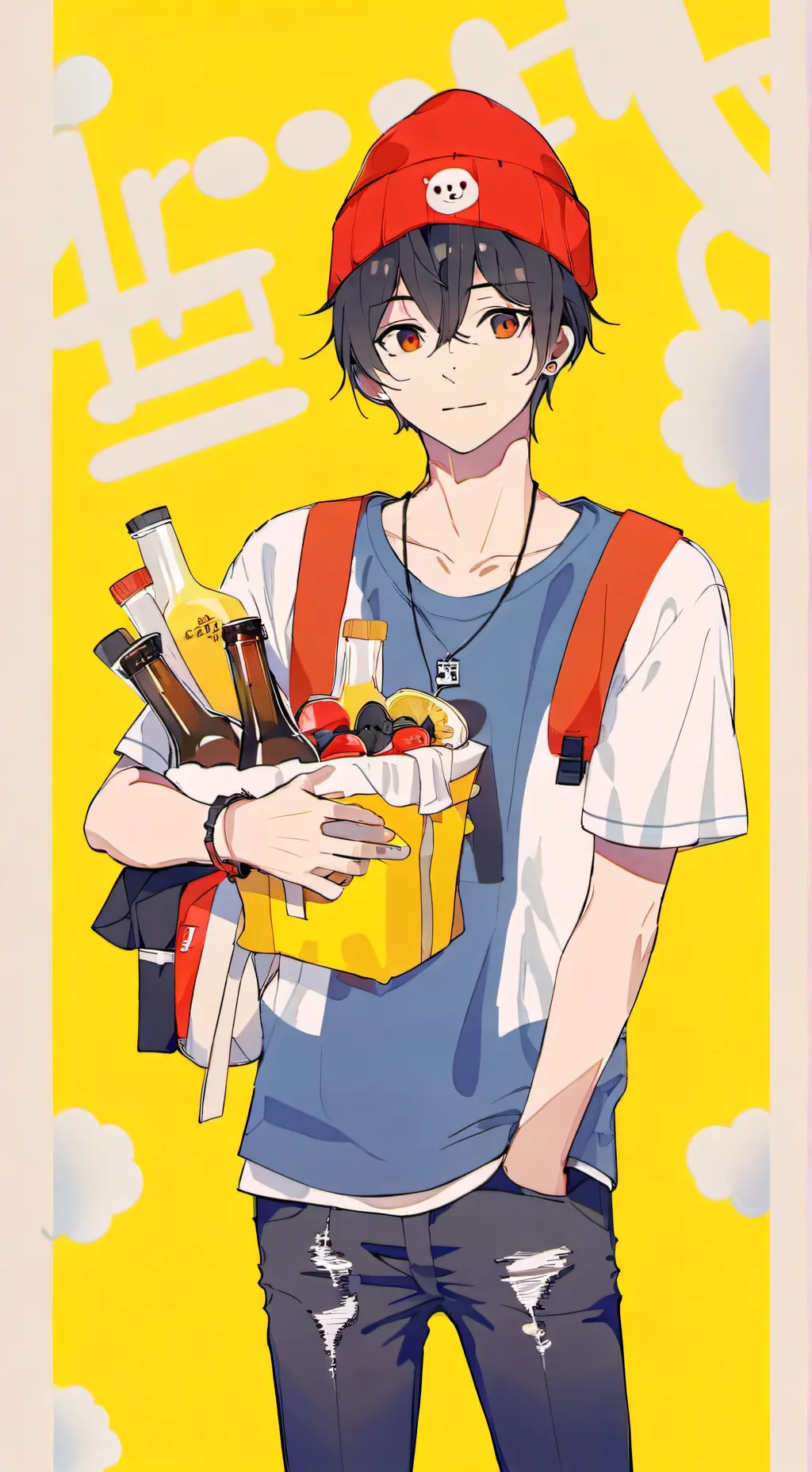 ai character: Aaron  background