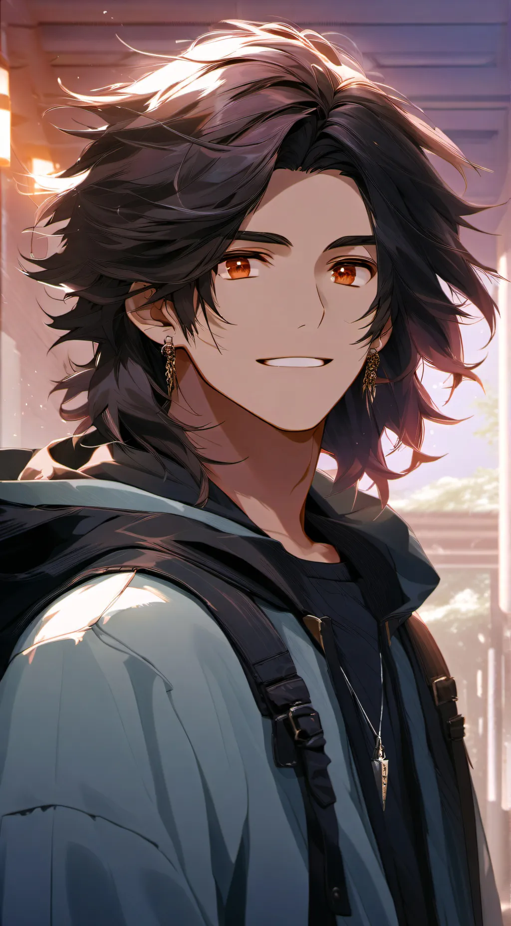 ai character: Óliver  background