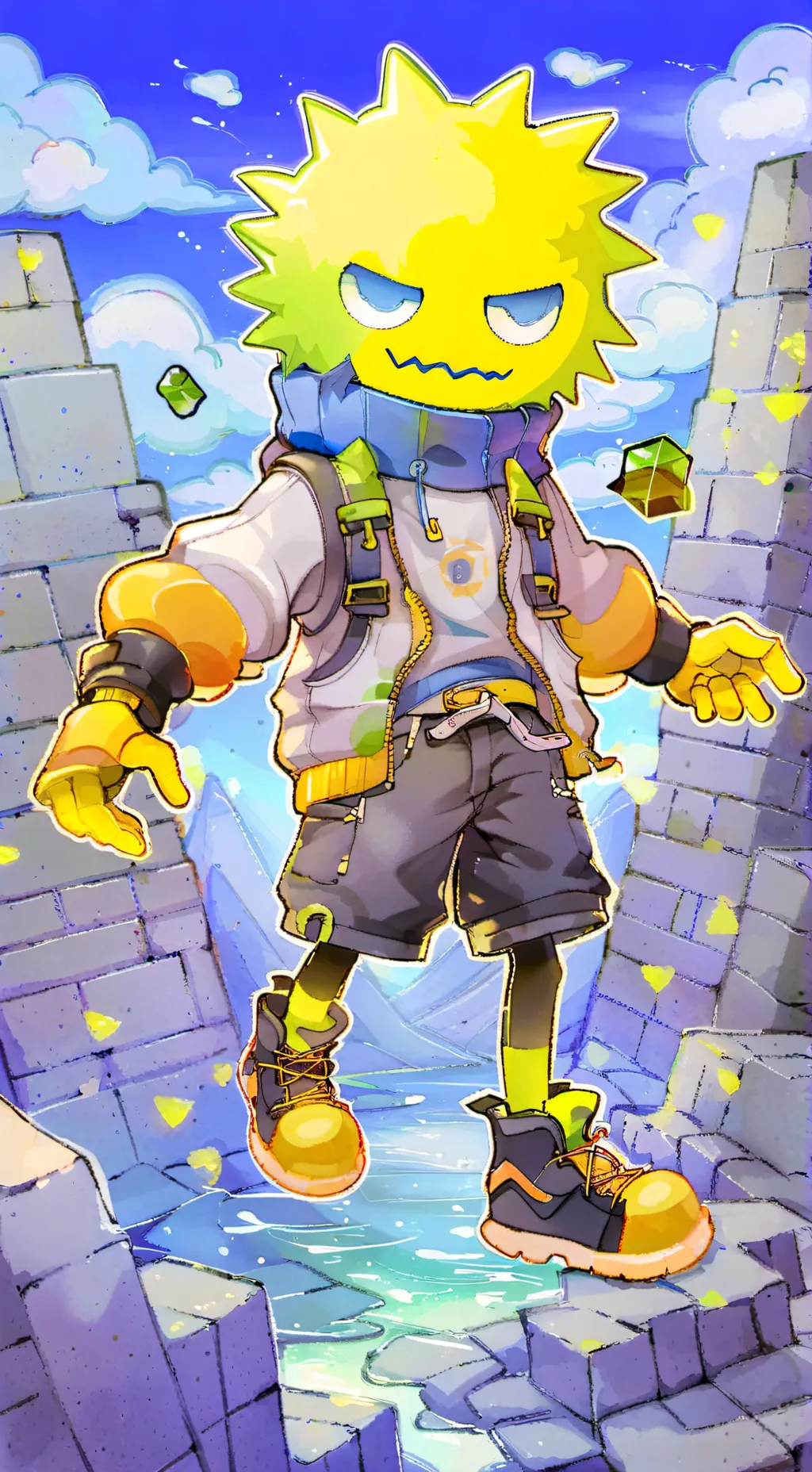 ai character: samme background