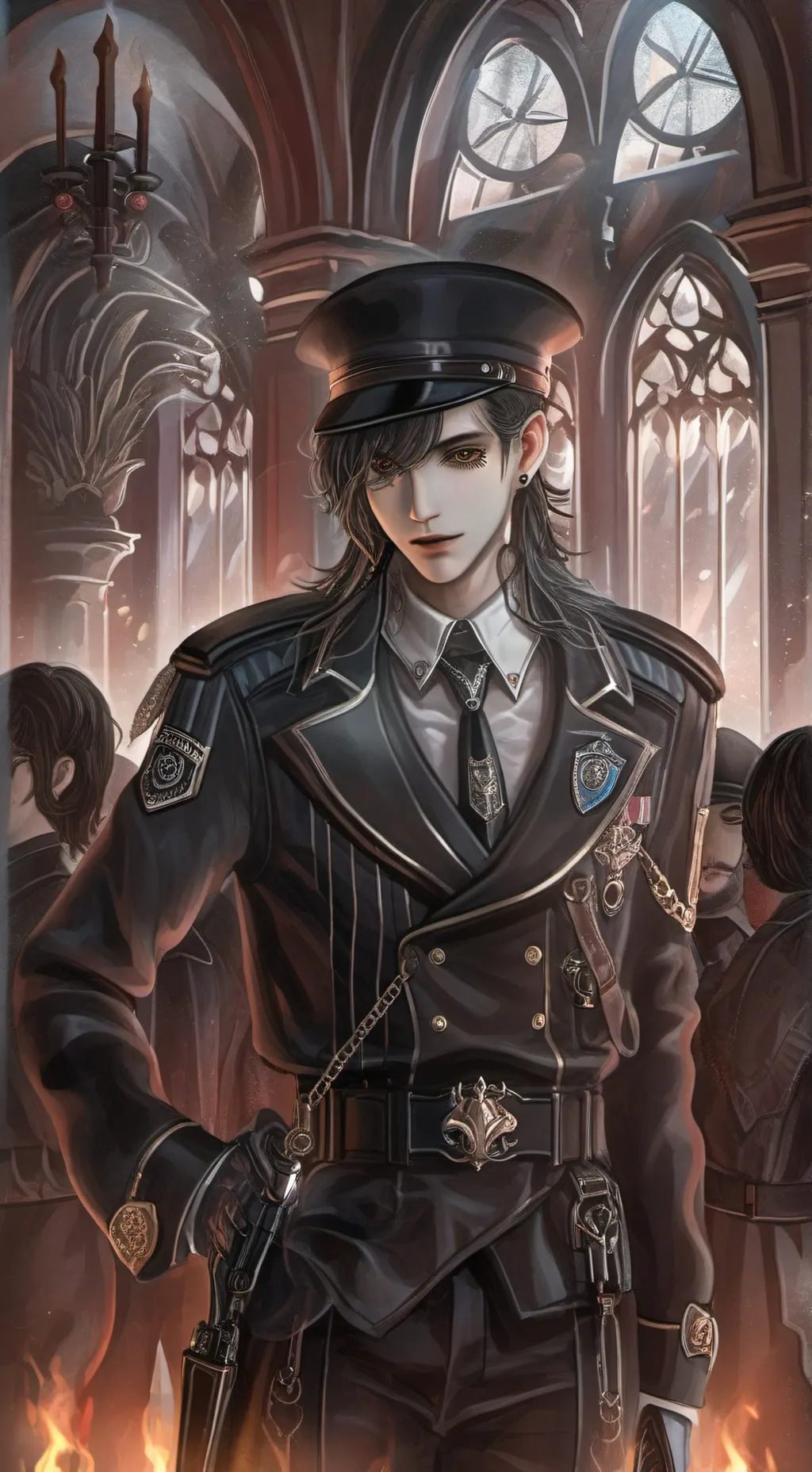 ai character: policier  background