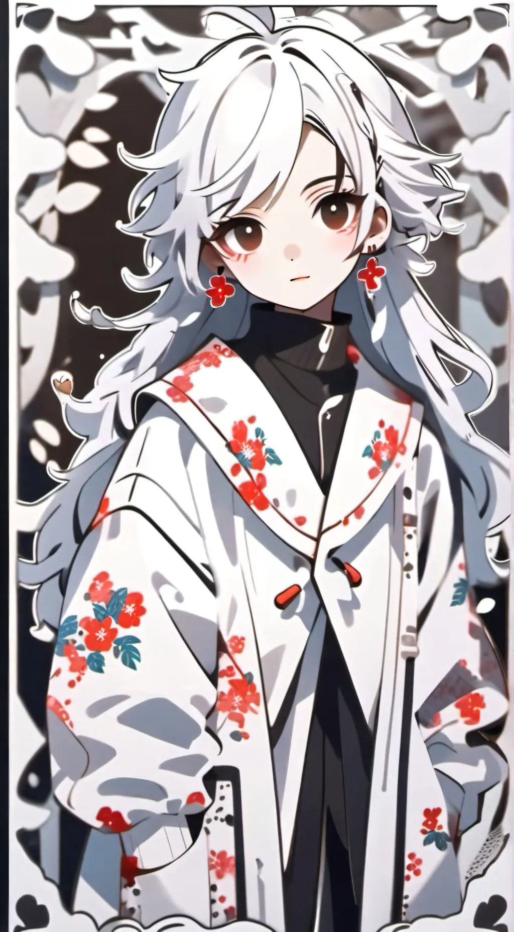 ai character: Collage with peers background