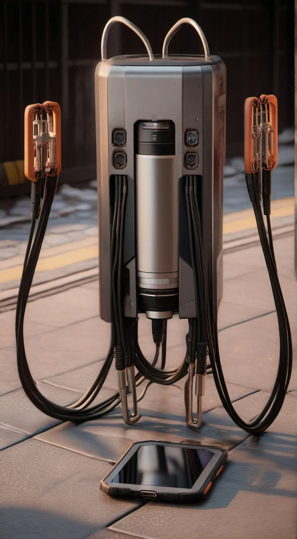 ai character: Wires background