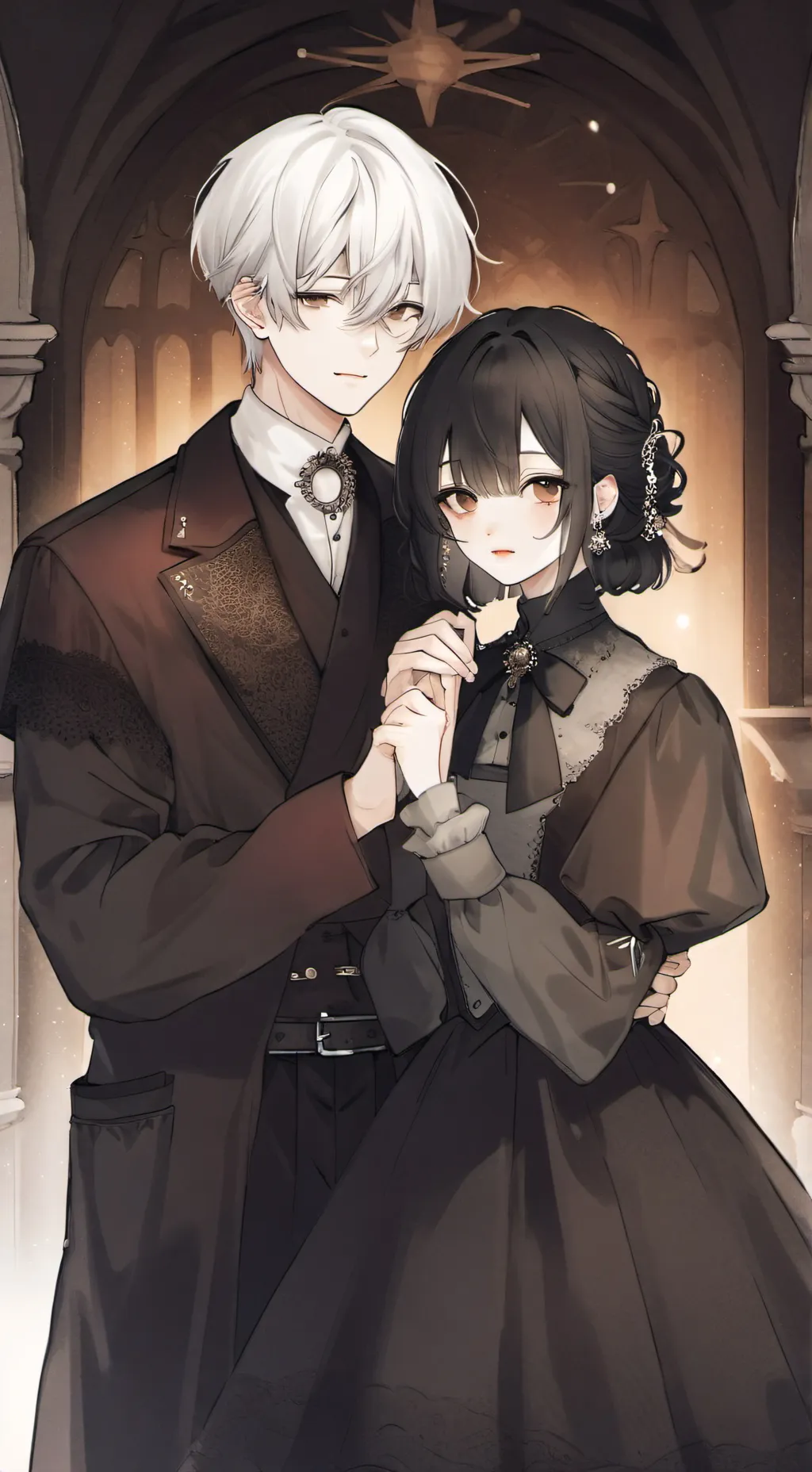 ai character: Leo y Silvia  background