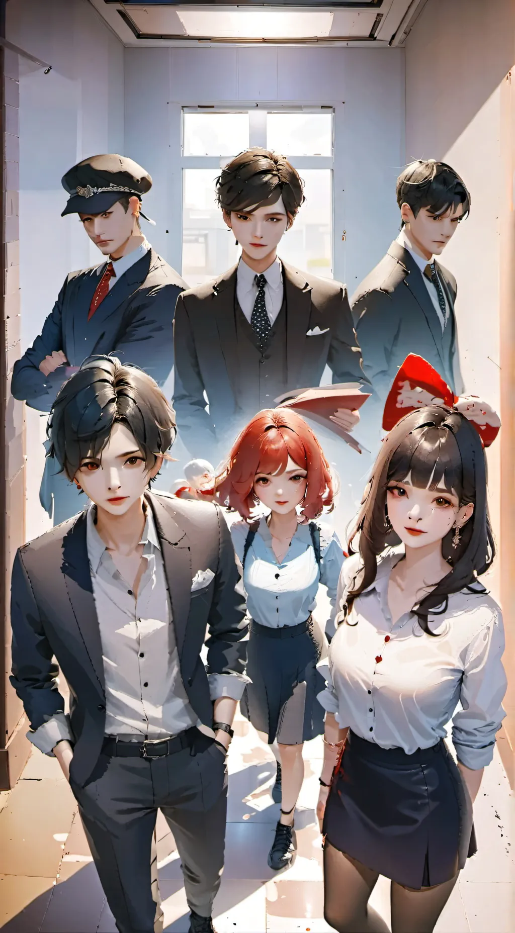 ai character: Mafia School background