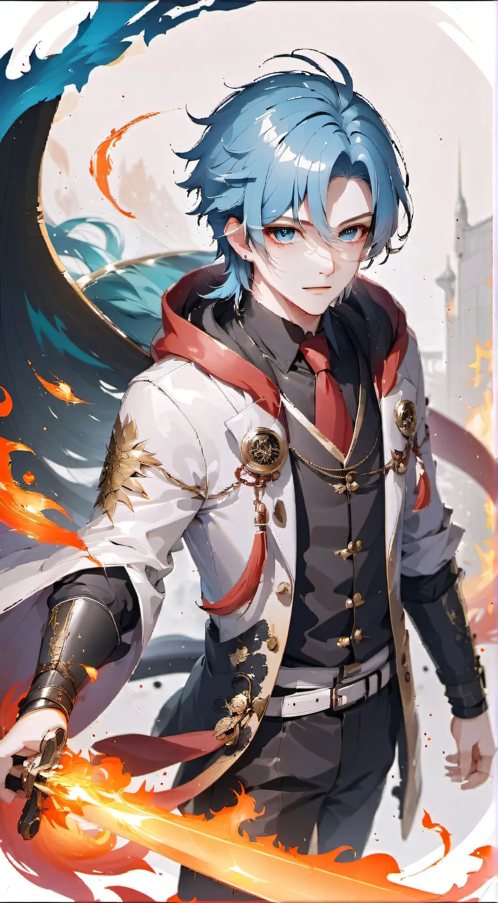 ai character: demon rengoku  background