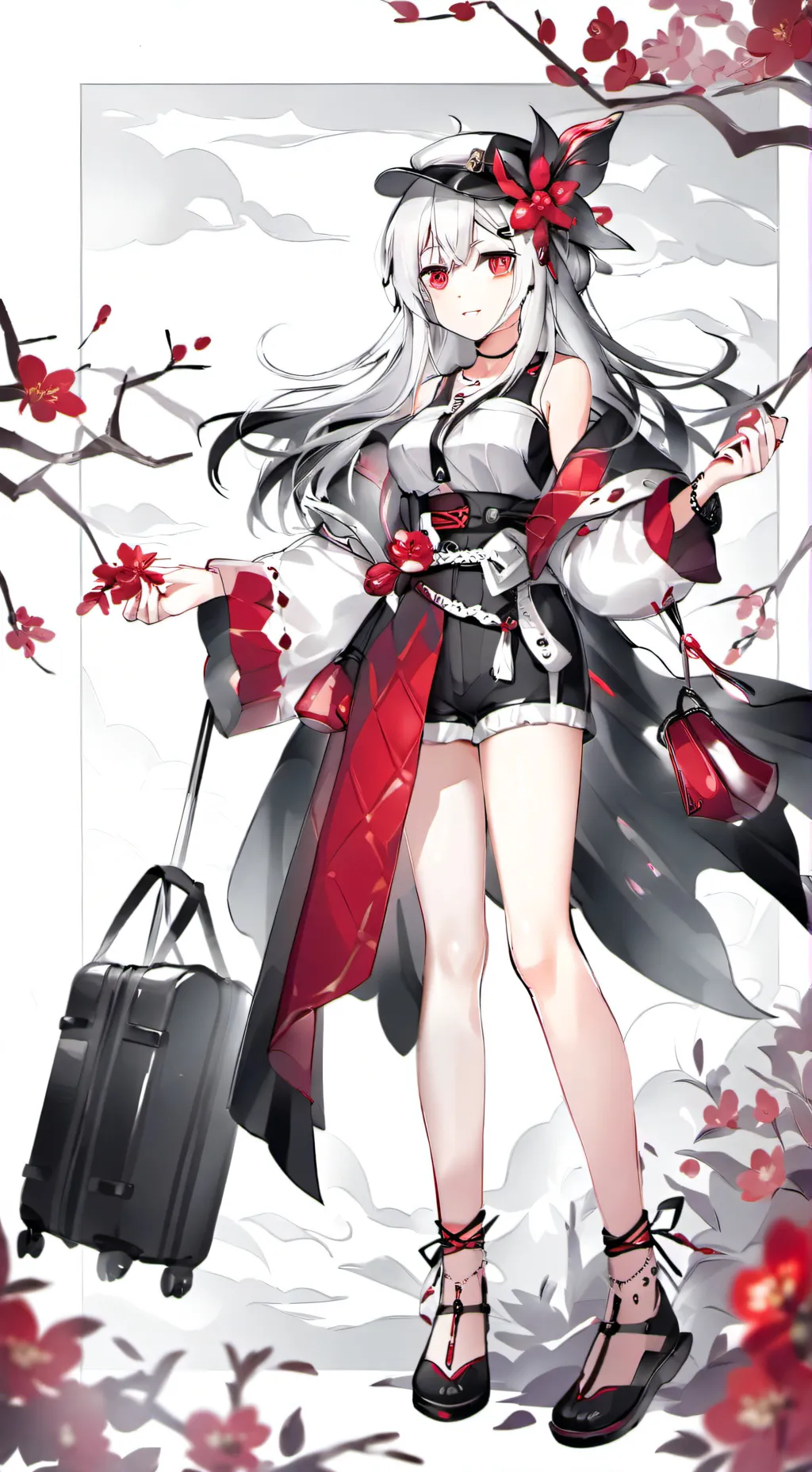 ai character: Sus suitcase... background