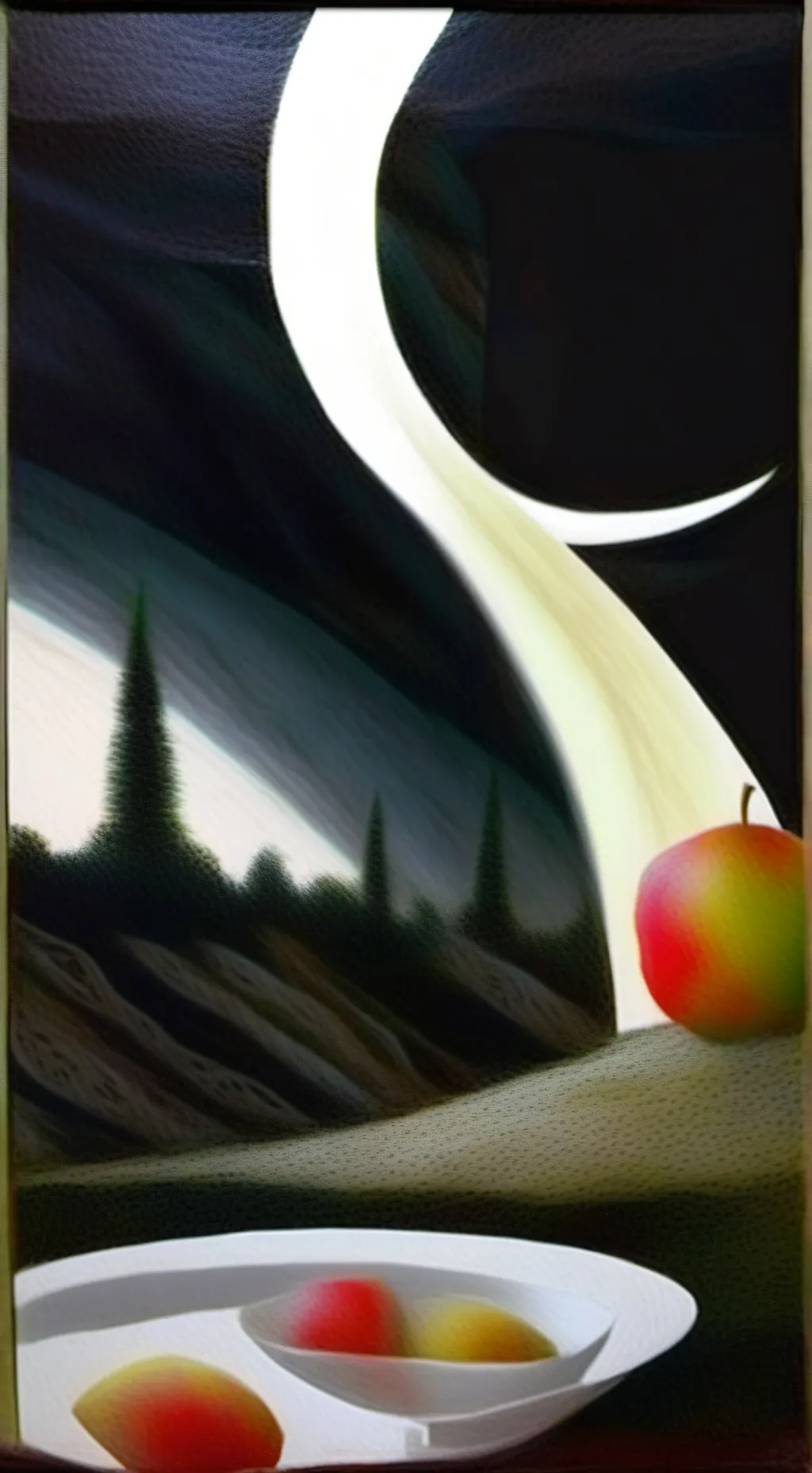 ai character: Moonberry 🌙 🍓 background