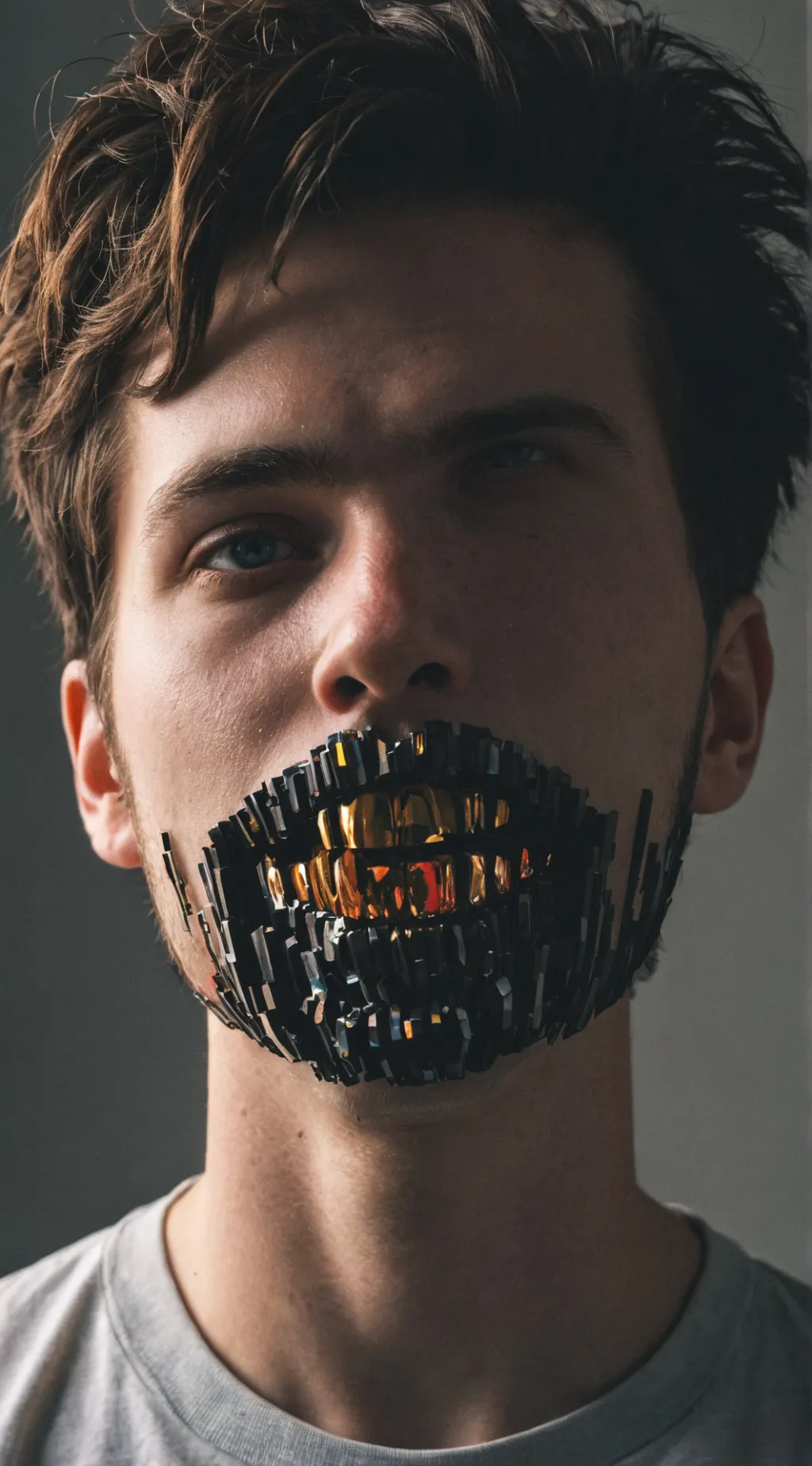 ai character: Zalgo text guy background