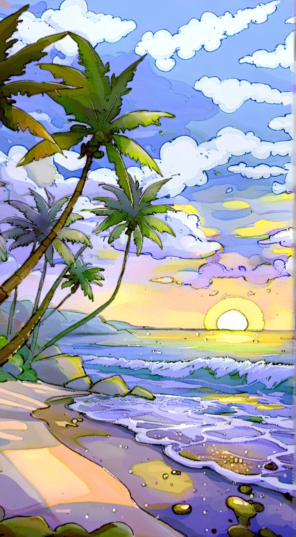 ai character: Forsaken Beach background