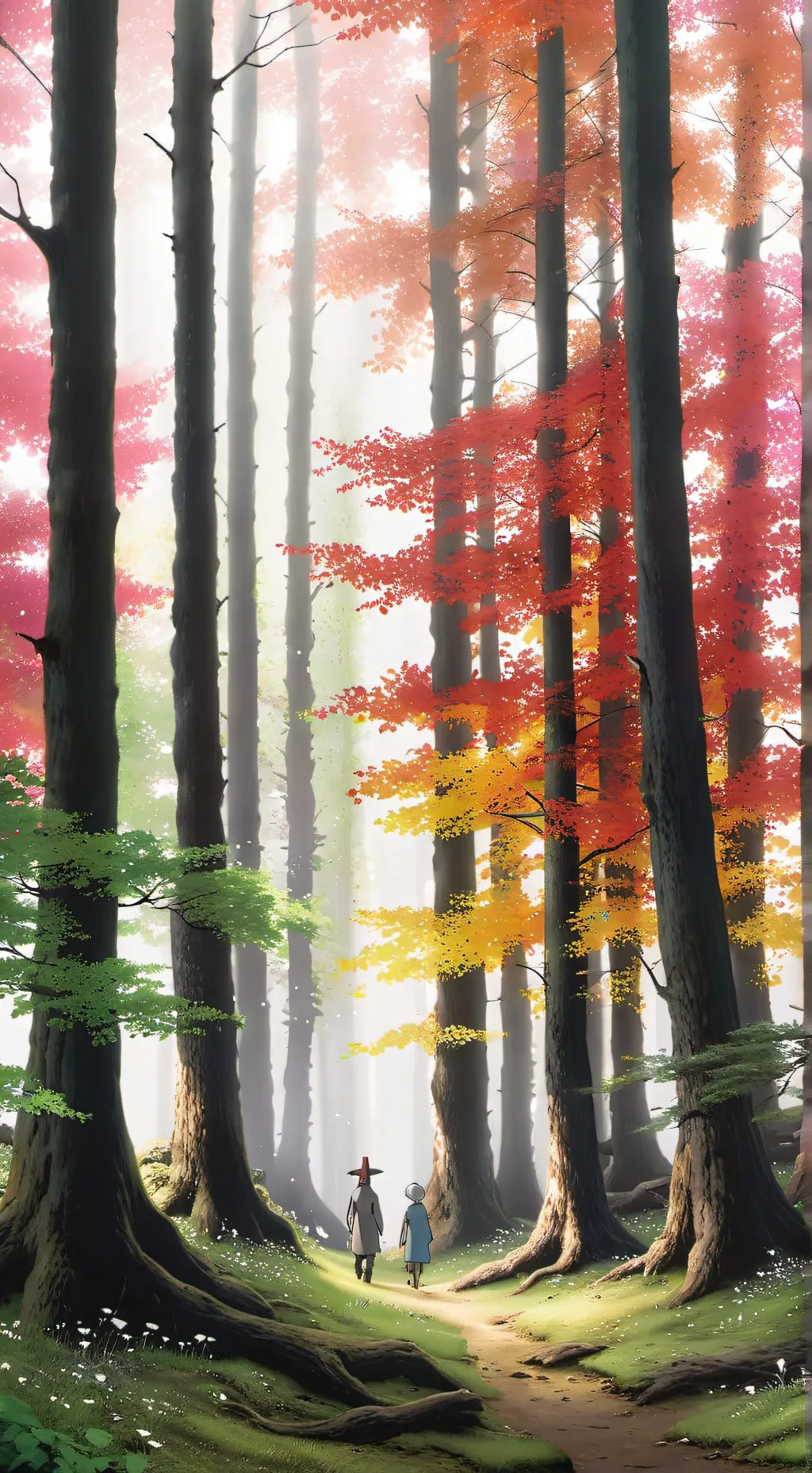 ai character:  Wyczieczka do las background