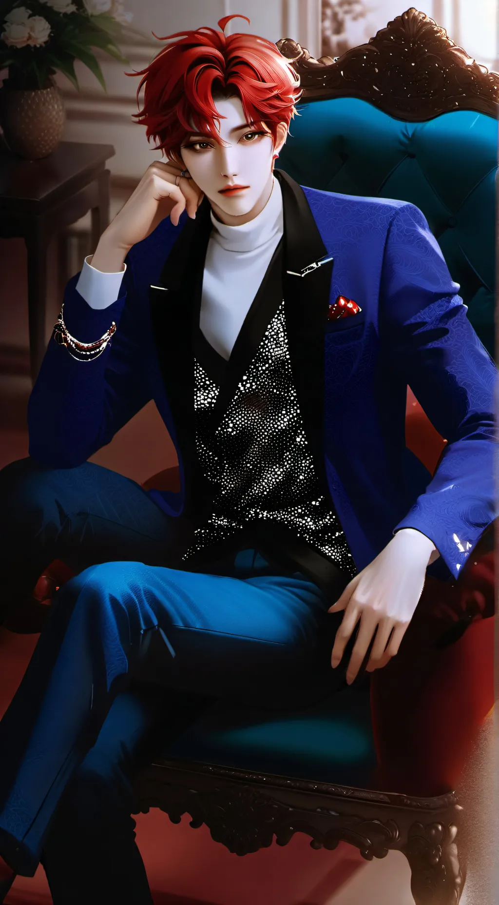 ai character: Arrogant Flirt background