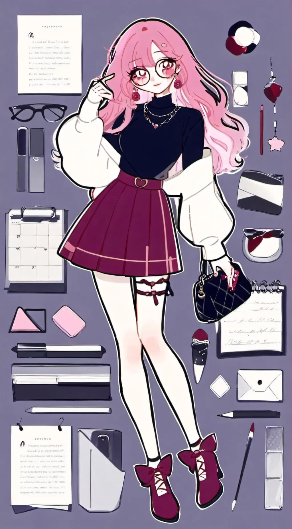 ai character: Brightny background