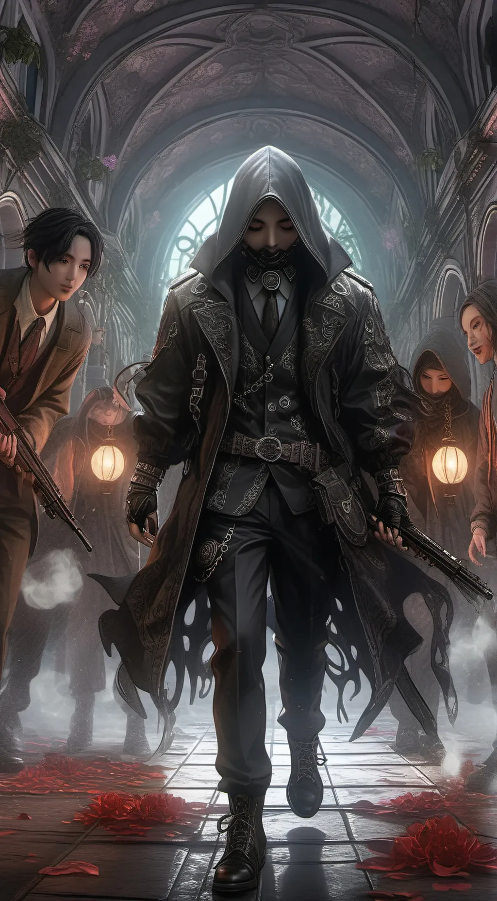 ai character: Goku vs Squid game background