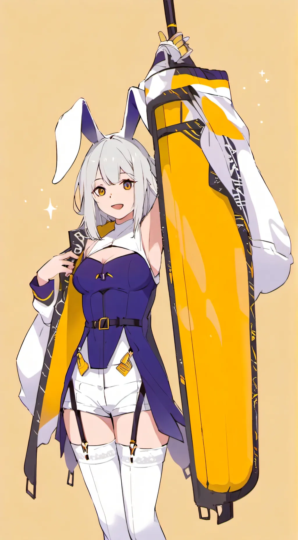 ai character: cute bunny background
