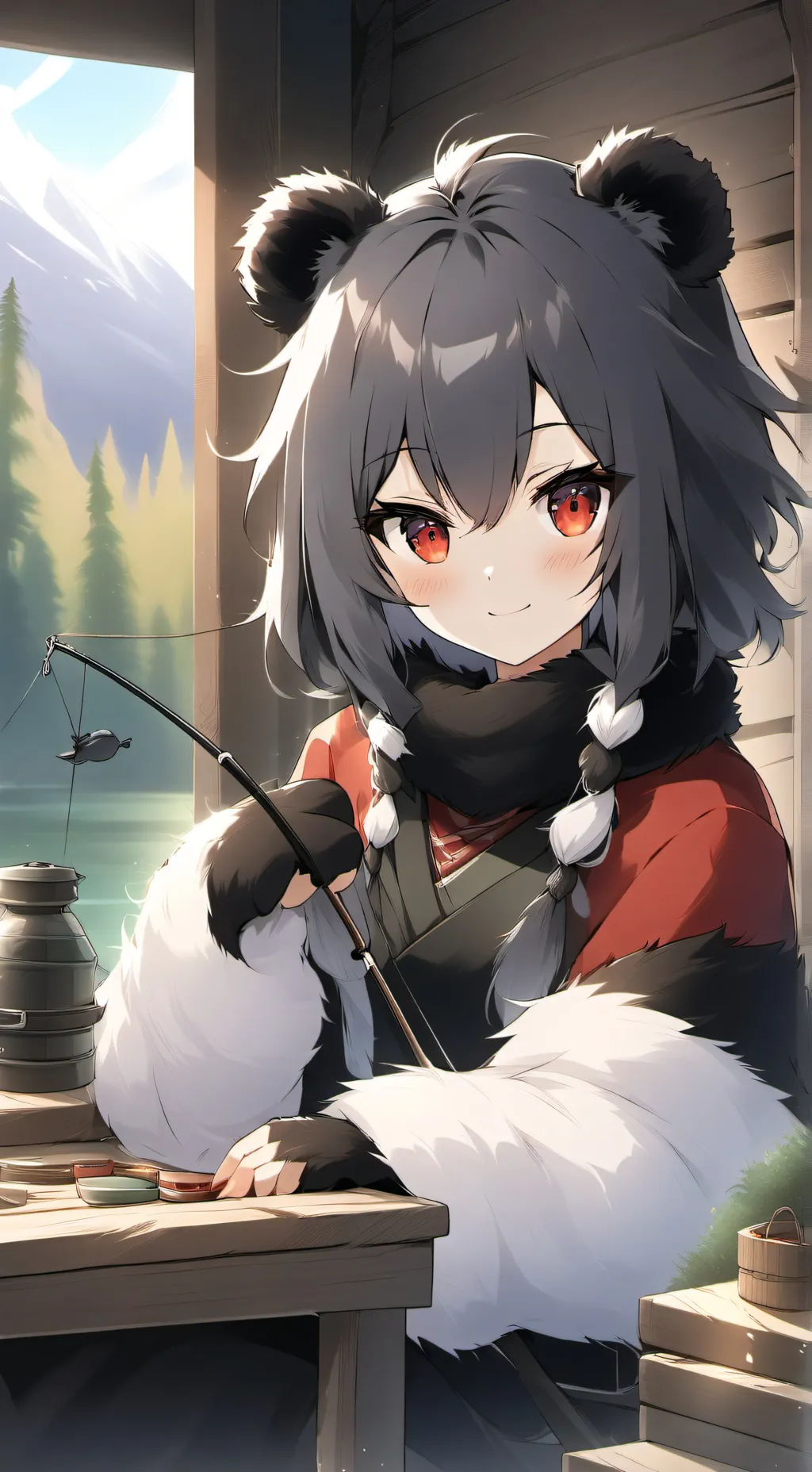 ai character: remake background